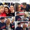 We really don't know how
this picture montage got on
our Photo Gallery, but here 
is SUE "MILEY" BARTO and 
her enterouge at the Clevelander
during the Tribe rain delay!