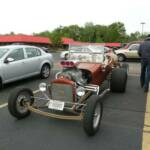 Here is a Hot Hot Rod with a trailer. The trailer is a Keg of Beer. 