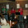A pic of the whole band. The girl singer is DALE, who sat in with the band when they played at JUST ONE MORE in August. She was added to the Christmas lineup. She is a business aquaintance of our drummer BIG DADDY.  