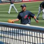 JOHNNY PERALTA IN PEORIA WARMING UP FOR THE GAME.