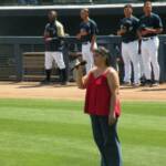 HERE IS A LOCAL VOCAL SINGING THE NATIONAL ANTHEM IN PEORIA.