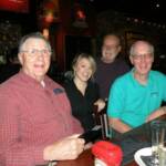 Here is Warren, Jimb Bob, and Buffalo posing with our waitress at BJ's. She was very friendly and efficient, and she made out stay enjoyable. 