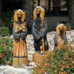 And here are the Three Bears out in front of the Black Bear Diner.