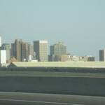 A PIC OF THE SKYLINE OF THE CITY OF PHOENIX FROM THE HIGHWAY!