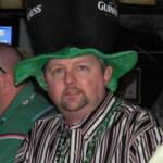 Here is a guy wearing one of the best hats that we saw all day. A Guinness hat for St. Patty's Day!
