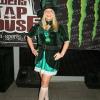 Here we have AMY who is ONE of the Amy's who wasworking  at the Tap House for St. Patty's Day in her colorful outfit.  