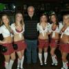 Here we have S. B. posing with LYNAE, and some of 
the other Kilt Girls. He told them he was celebrating 
his B-Day even tho it was
in January.