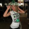 One of them was a little spunky and wanted to try 
on my St. Patty's Day hat. 
She wears it better!
