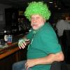 SPIKE ended up with the 
green wig since he left 
his in the car. It has seen 
too many years.  