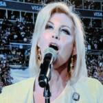 Faith Hill sang God Bless America at the start of the game. 